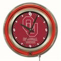 Holland Bar Stool Co Oklahoma University Double Neon 15" Clock Clk15Oklhma